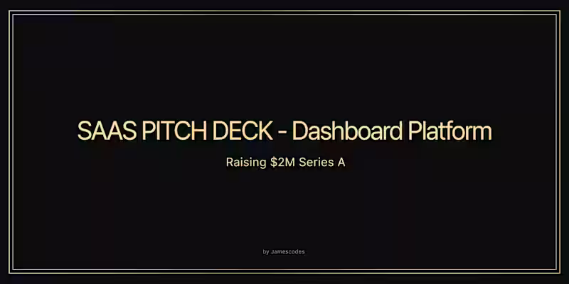 Cover image for I will redesign your pitch deck cover and first 5 slides in 24h