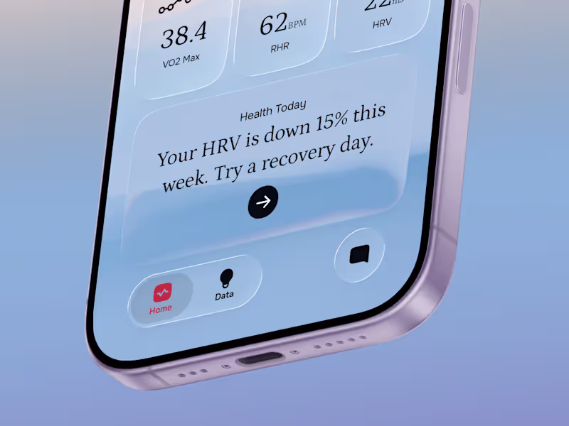Cover image for Tempo - AI Health Assistant Mobile App Design for iOS