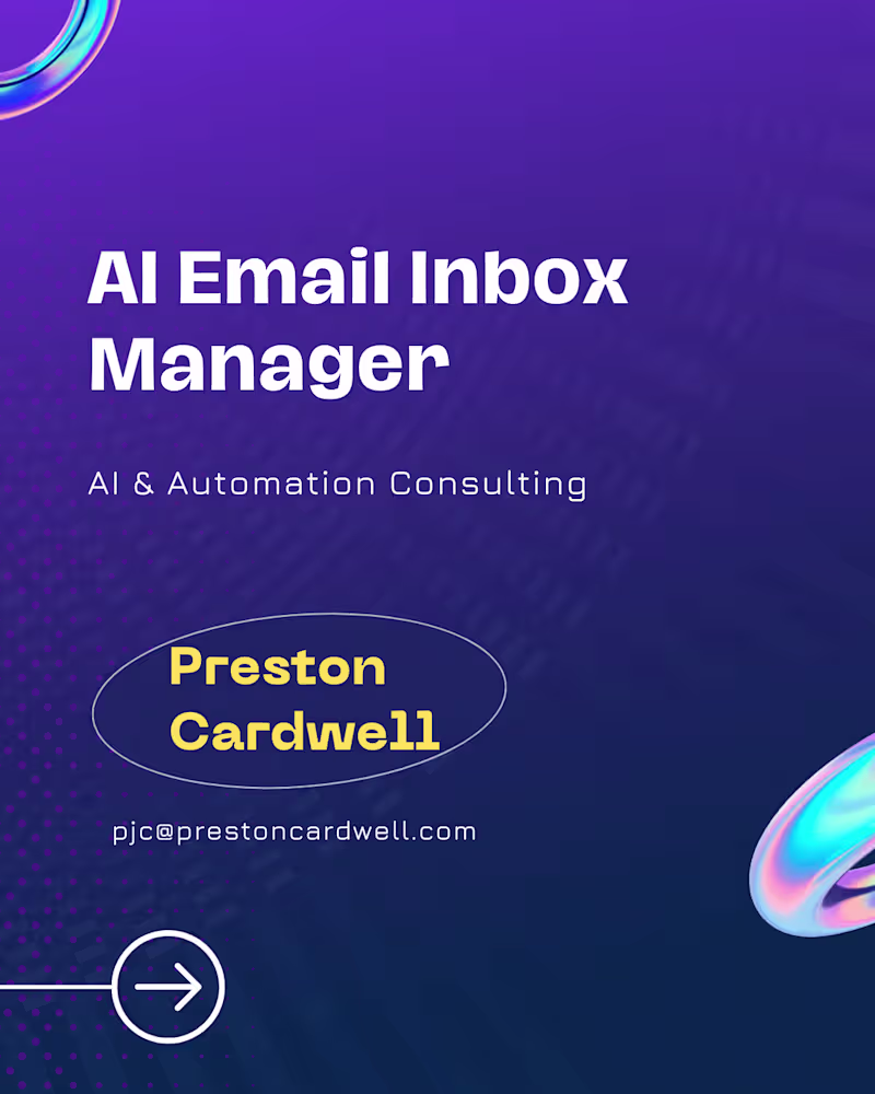 Cover image for AI Email Inbox Manager
