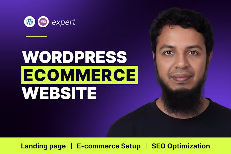 Cover image for WordPress Ecommerce Website Design & Development