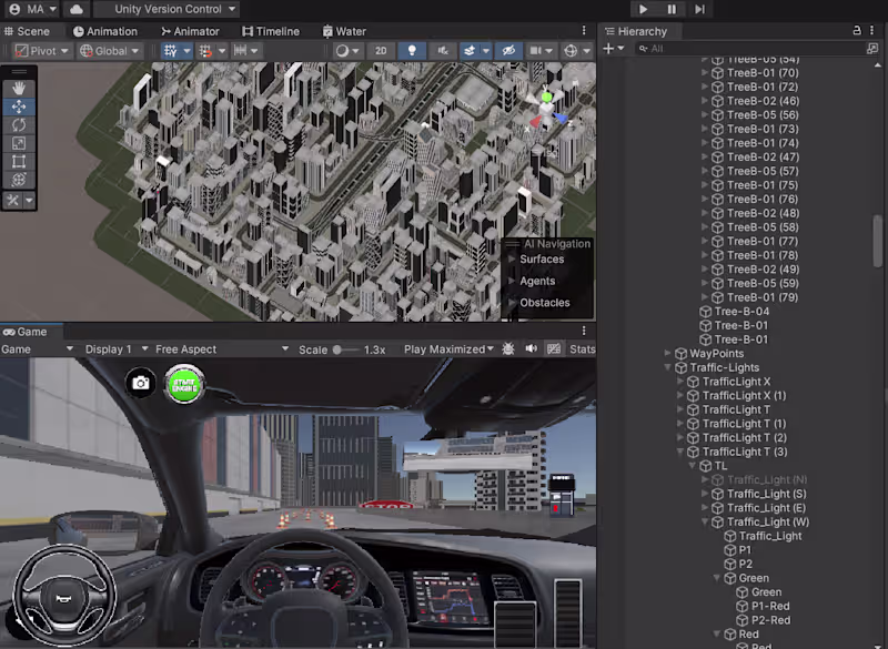 Cover image for Car Driving simulator in progress