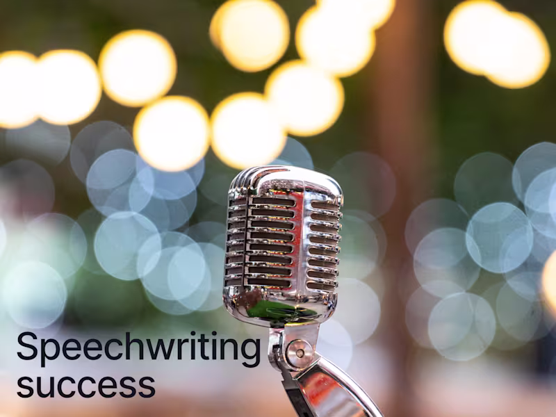 Cover image for Speechwriting Success: How do you present?