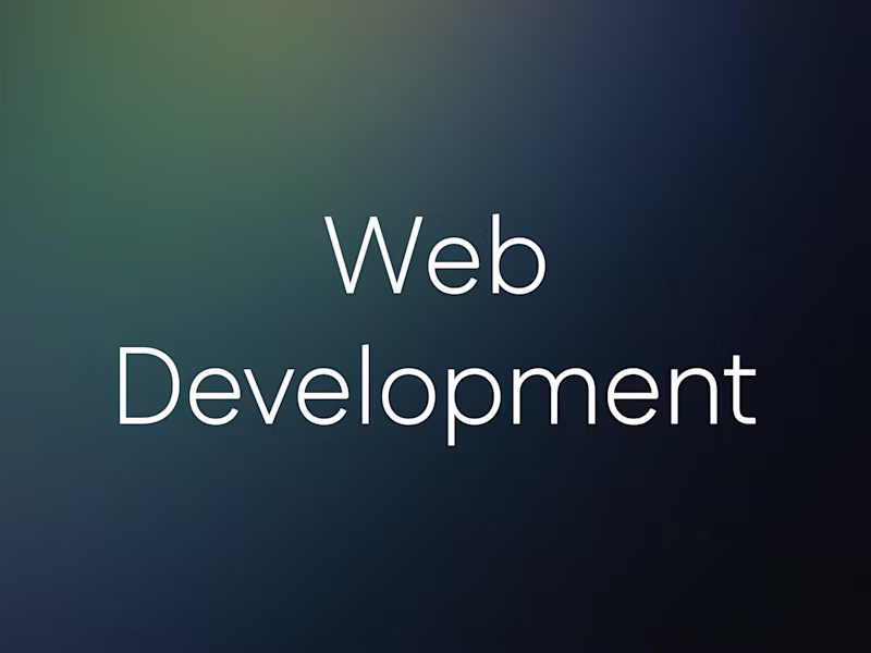 Cover image for Web Development