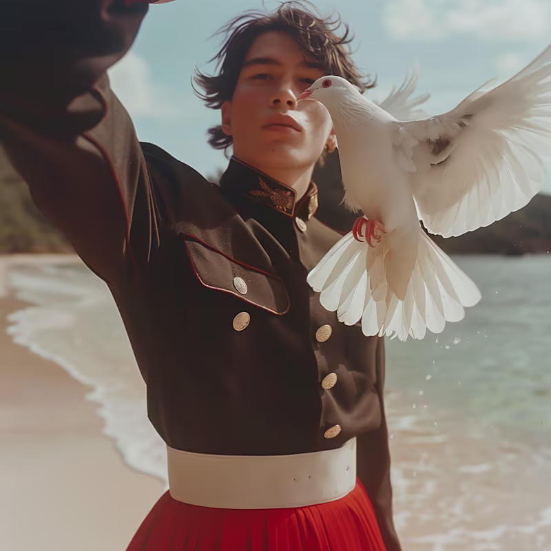 Cover image for Oh, this lovely freedom. Light as a feather. - AI Image Creation