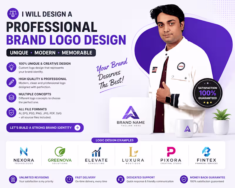 Cover image for I will design a professional brand logo design