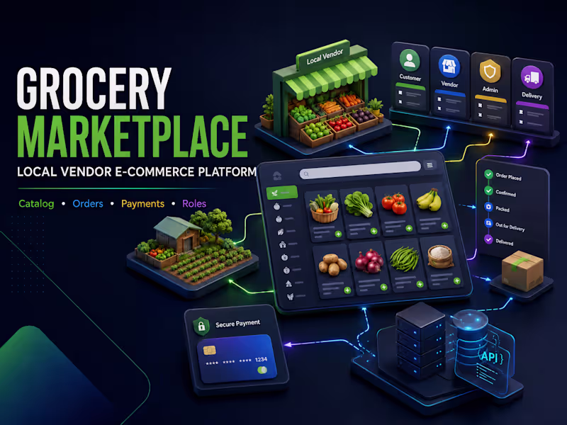 Cover image for Grocery E-commerce Marketplace Development