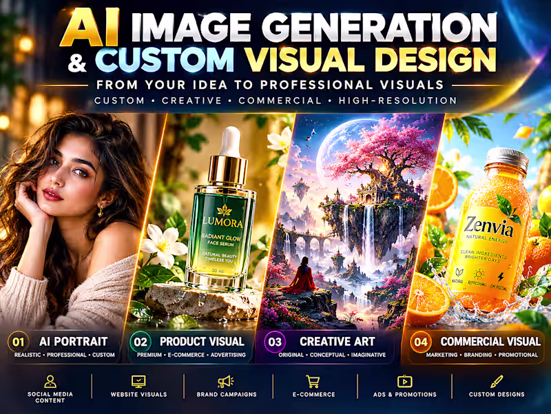 Cover image for AI Image Generation & Custom Visual Design