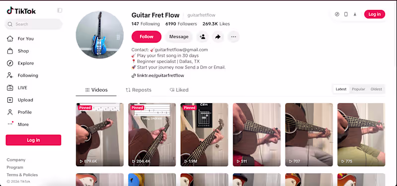 Cover image for Organic TikTok Growth Zero to 6.1k followers & 1.9M views.