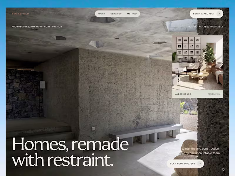 Cover image for Stonefold — architecture, interiors, construction