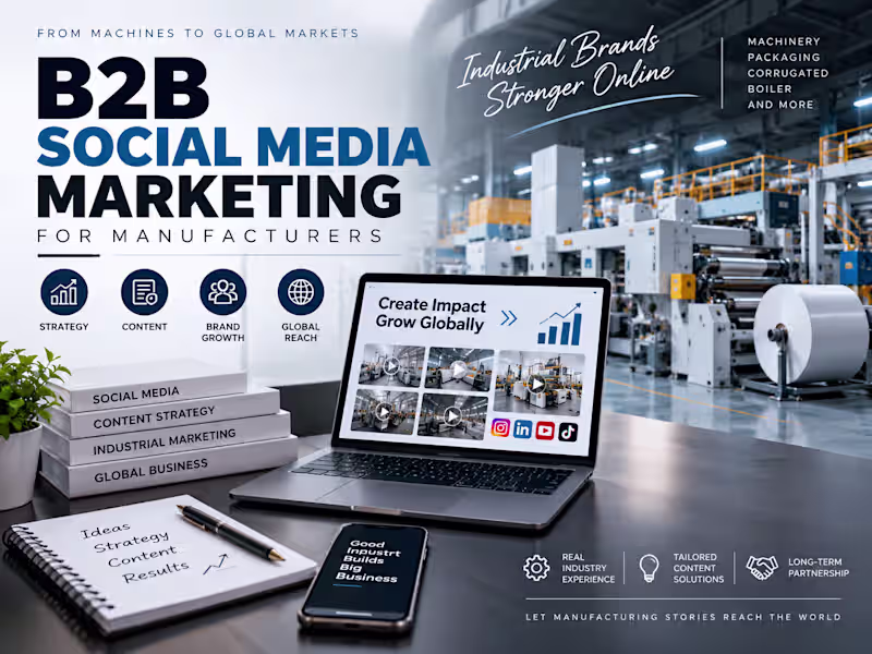 Cover image for B2B Social Media Marketing for Manufacturers