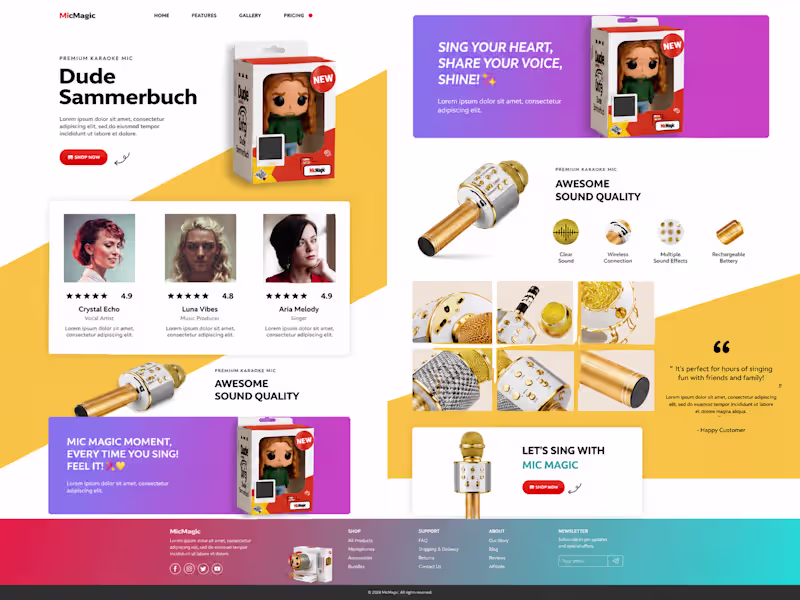 Cover image for Custom Mini Figure E-Commerce Landing Page