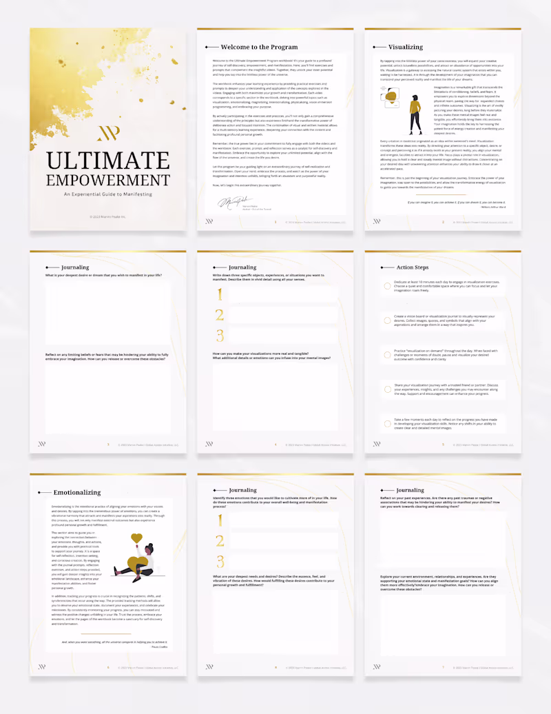 Cover image for Spiritual Empowerment Workbook Design & Content Development
