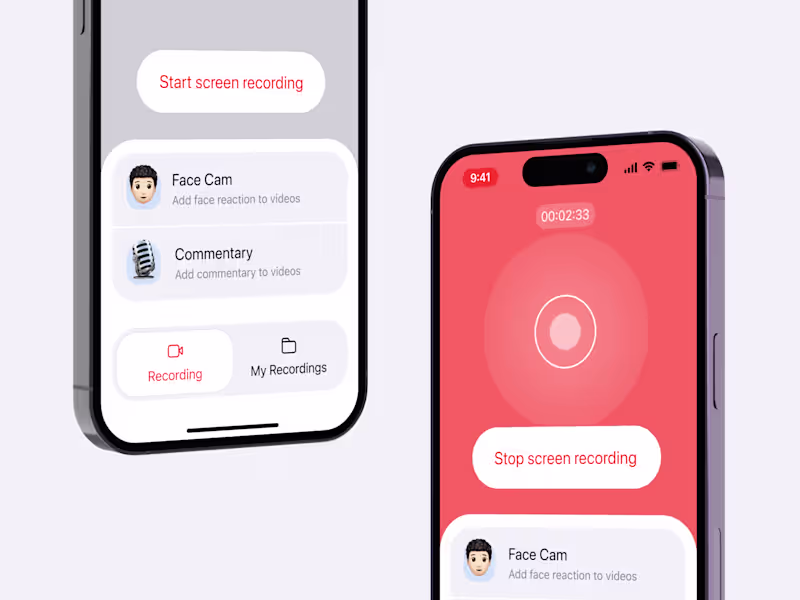 Cover image for iOS Screen Recording App with Interactive Features