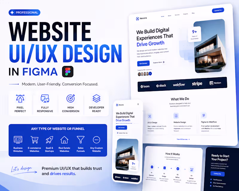 Cover image for Website UI/UX Design in Figma