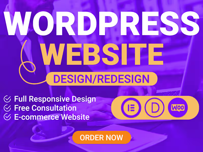 Cover image for I will build modern and responsive wordpress website design