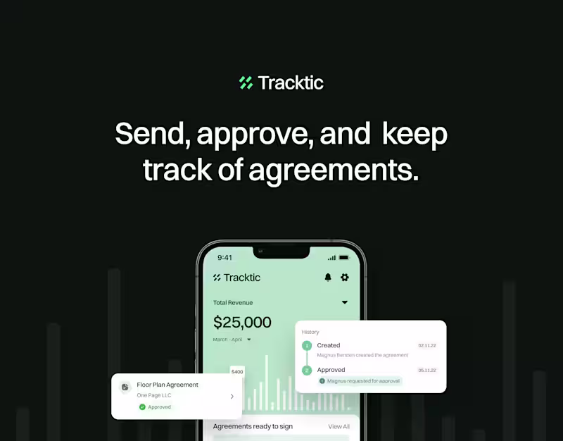 Cover image for Tracktic App Design