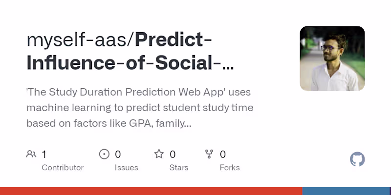 Cover image for Study Duration Prediction Web App