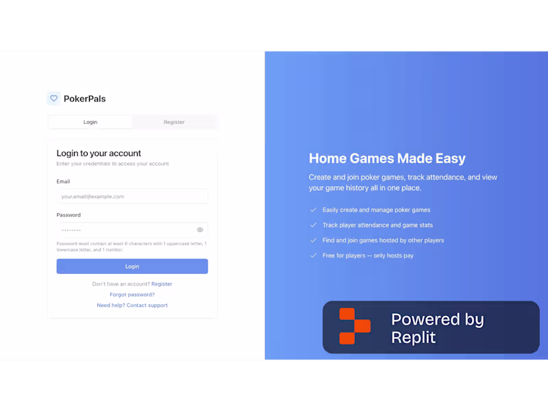 Cover image for PokerNight
A multiplayer poker platform built