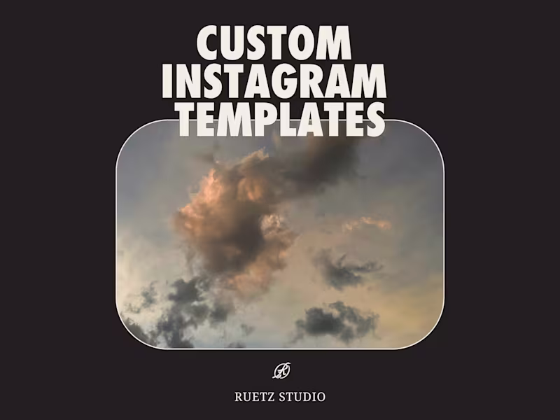 Cover image for Crafting Custom Instagram Templates for Your Unique Style