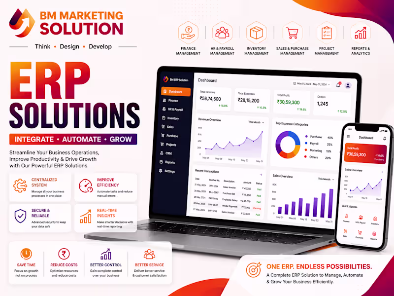 Cover image for ERP Development Solutions