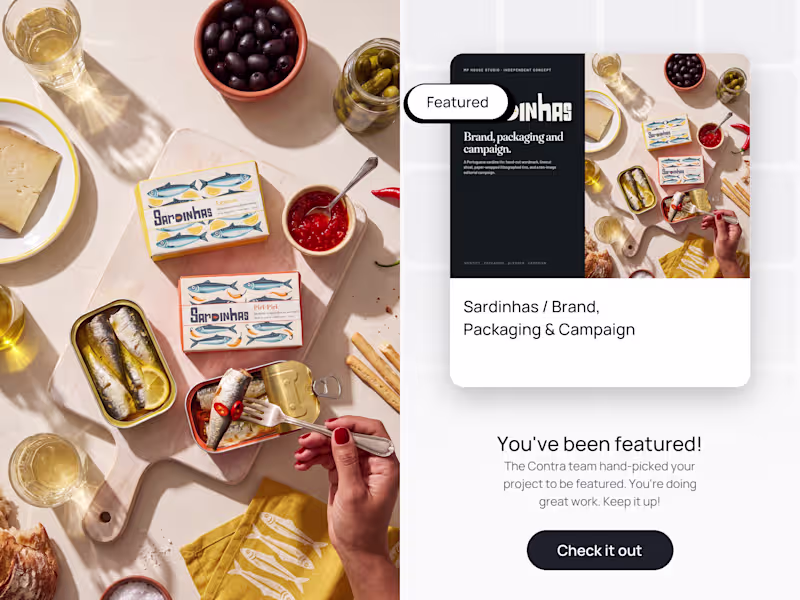Cover image for Sardinhas was hand-picked by the
