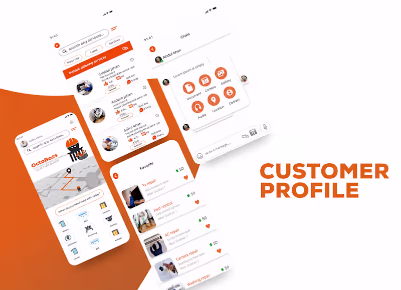 Cover image for Octoboss: Service Hiring Mobile App