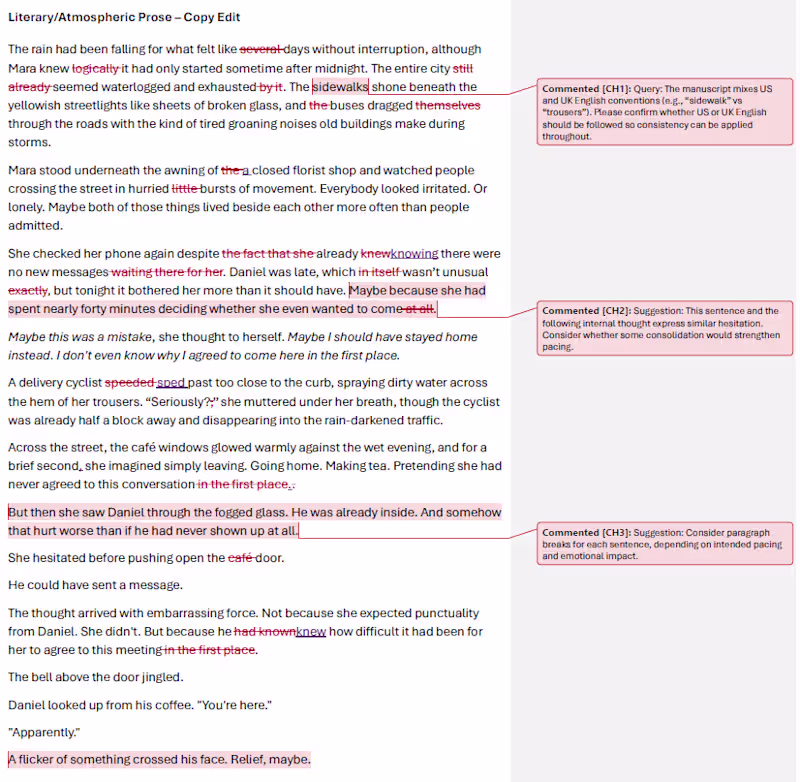 Cover image for Copyediting vs Line Editing Comparison

These