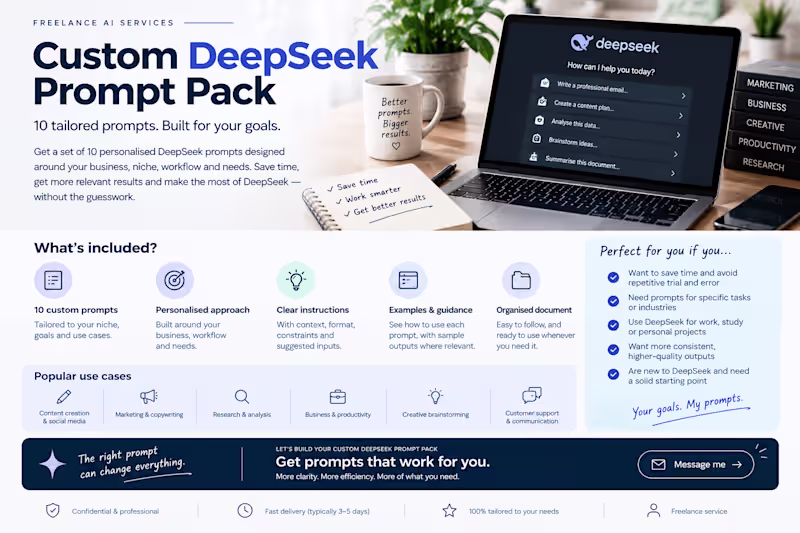 Cover image for Custom DeepSeek Prompt Pack