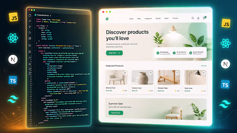 Cover image for Frontend Development with JavaScript, React, and Next.js