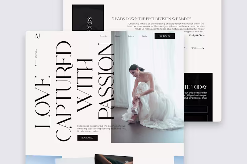 Cover image for Photographer Portfolio Website | Webflow