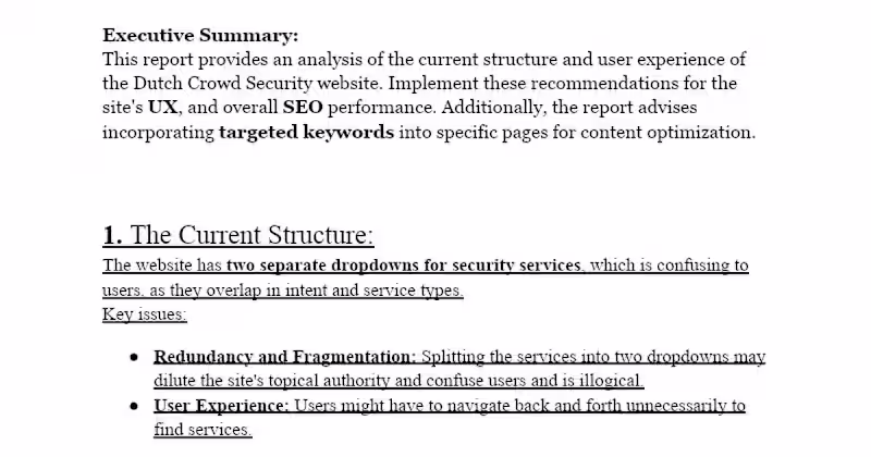 Cover image for UX & SEO Optimization Report