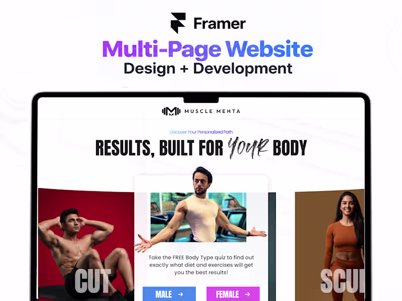 Cover image for Framer Multi-Page Website (Design + Development)