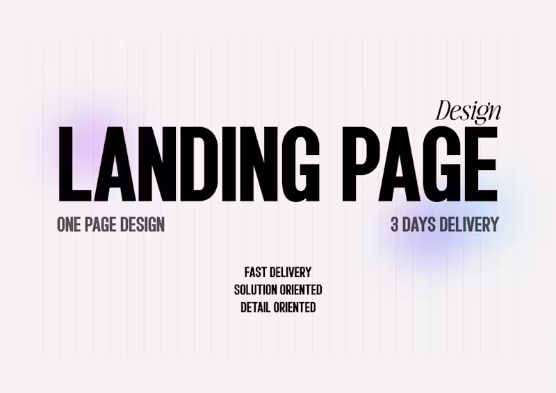 Cover image for Design Landing Page