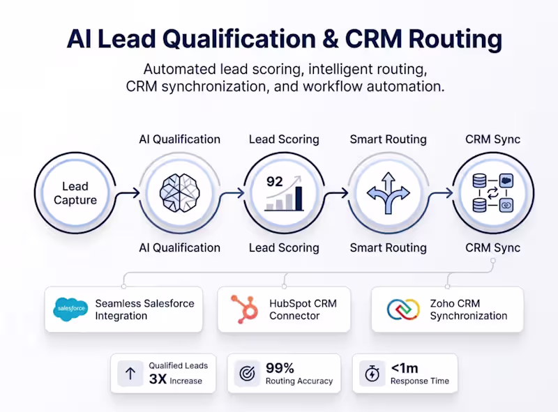Cover image for AI Lead Qualification & CRM Routing Workflow