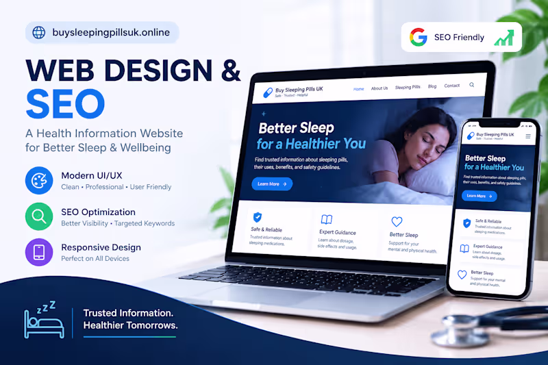 Cover image for Health Information Website — Web Design & SEO