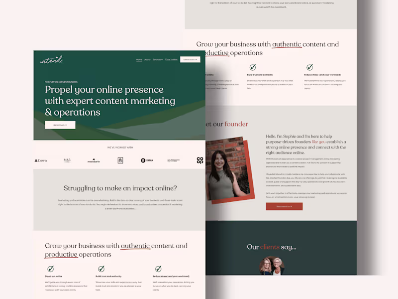 Cover image for Custom Squarespace Website for Consultancy