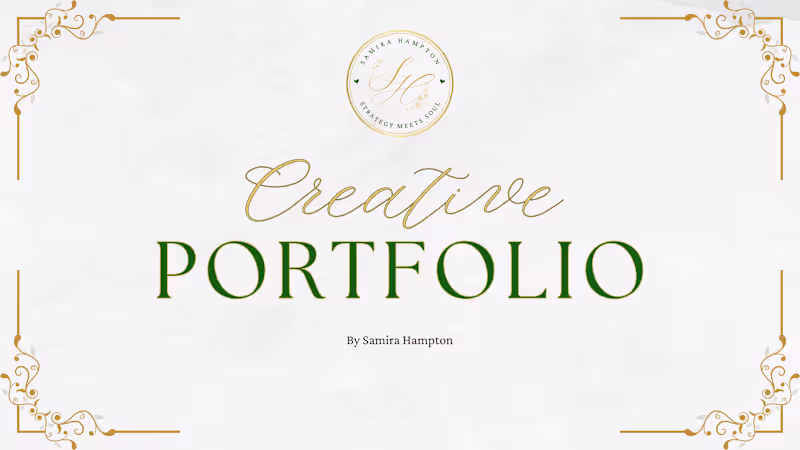 Cover image for Samira's Creative Portfolio & Resume