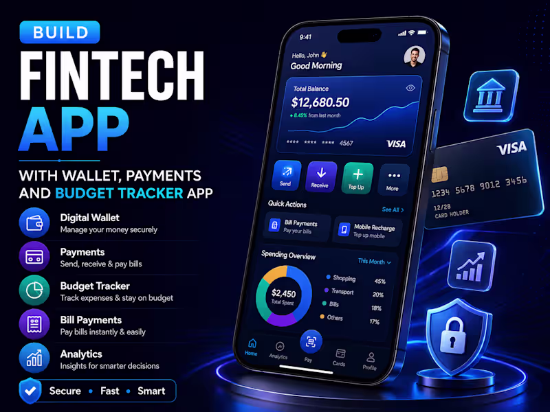 Cover image for Build Fintech App with Wallet, Payments and Budget Tracker App