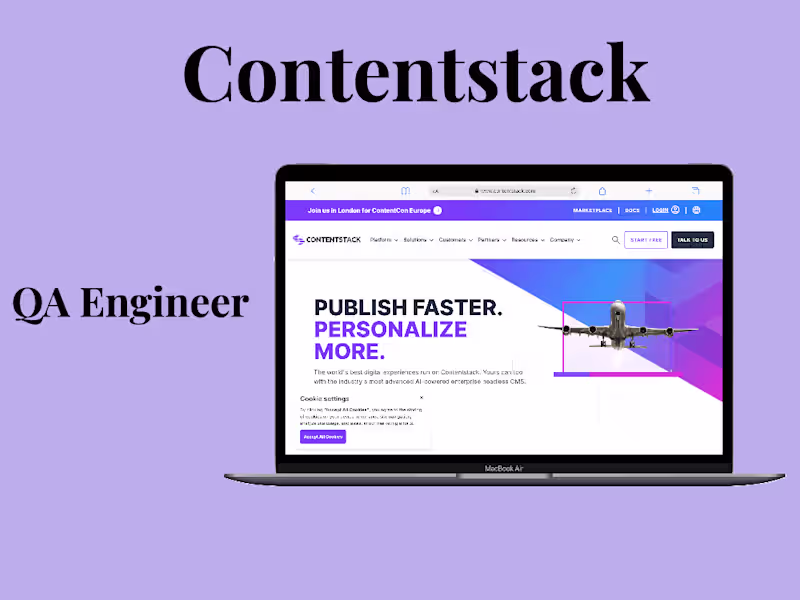 Cover image for Contentstack | QA Engineer