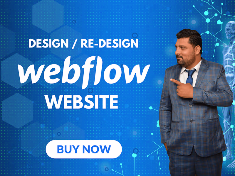Cover image for Design or Redesign Webflow Website | Figma to WebFlow