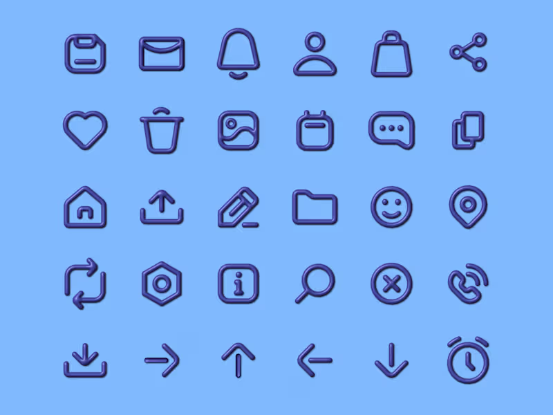 Cover image for Custom Icon System Design (16 Icons)
