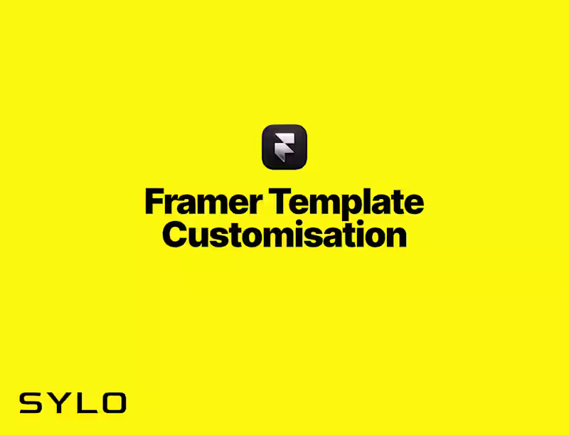 Cover image for Framer Template Customisation
