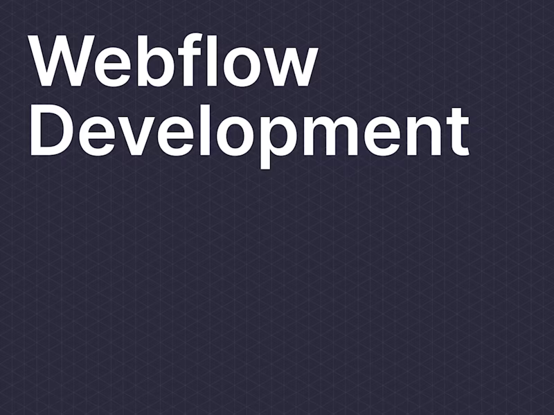 Cover image for Webflow Development