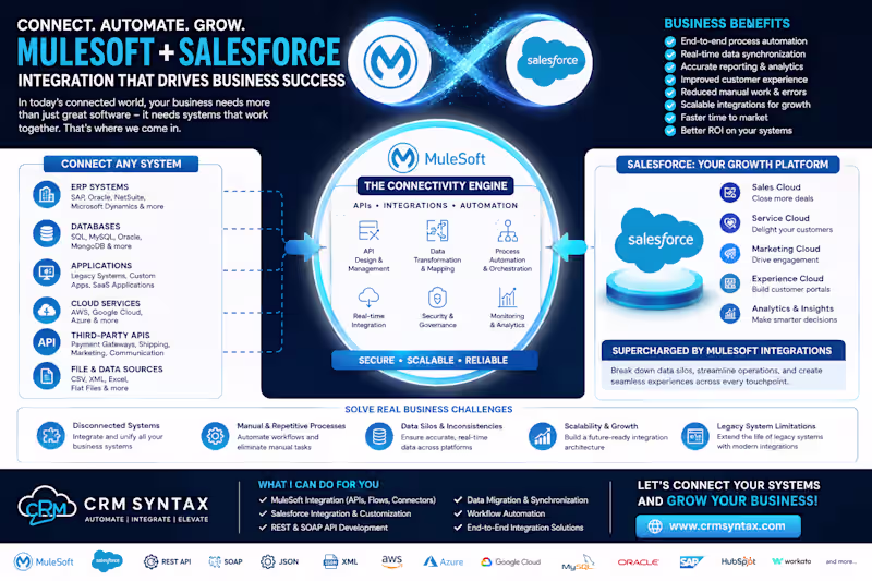 Cover image for How Salesforce + MuleSoft +