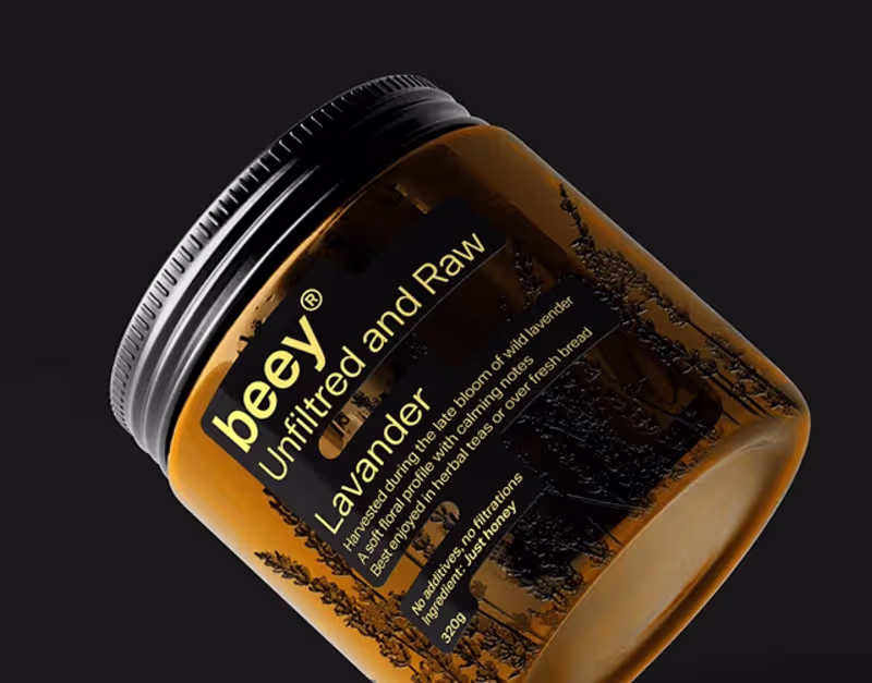 Cover image for Minimal Honey Brand Identity & Label Design