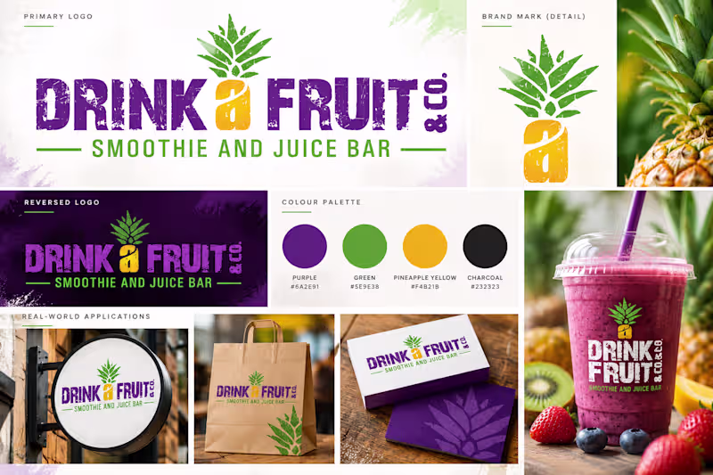 Cover image for Brand identity design for Drink