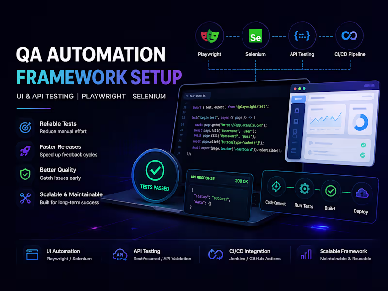 Cover image for QA Automation Framework Setup | Playwright & Selenium