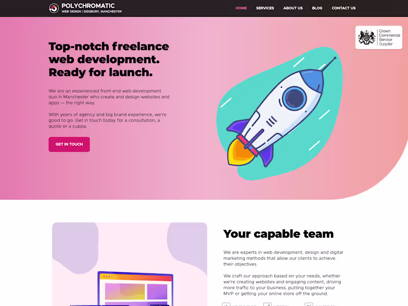 Cover image for Polychromatic Website Design & Build
