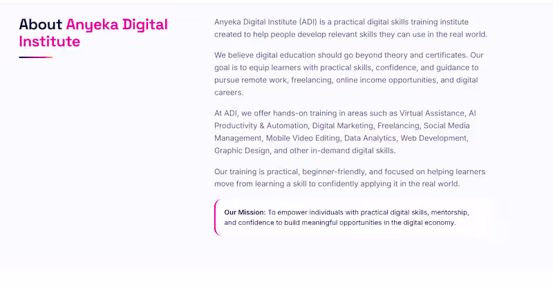 Cover image for Anyeka Digital Institute — Digital
