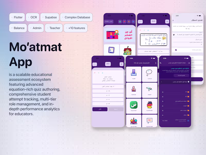 Cover image for Project Name: Moatmat Educational Ecosystem